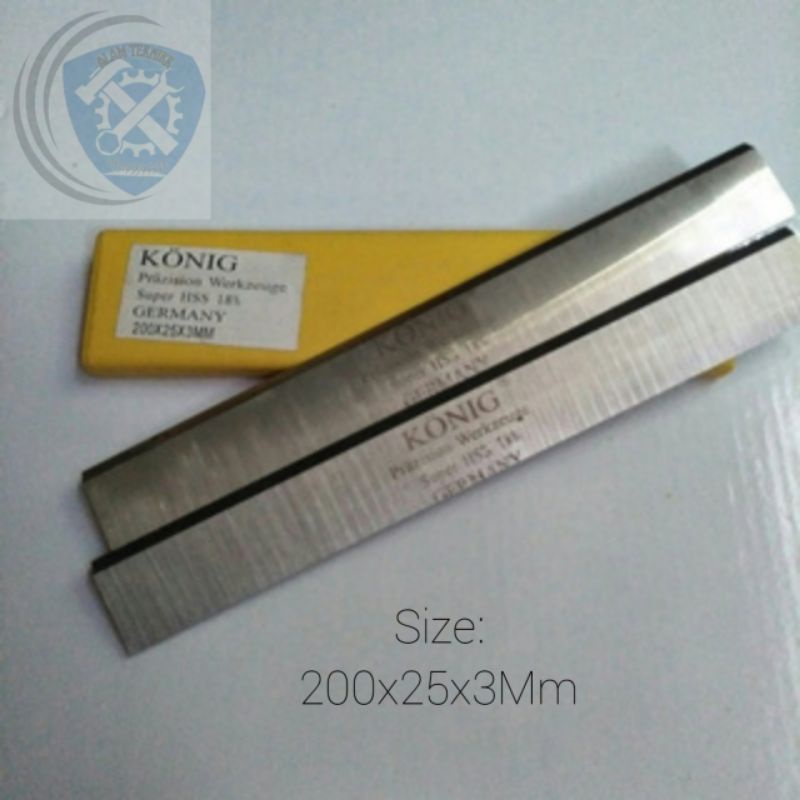 Pisau Serut KONIG Germany Pisau Planer Knife Super HSS 200 x 25 x 3 mm