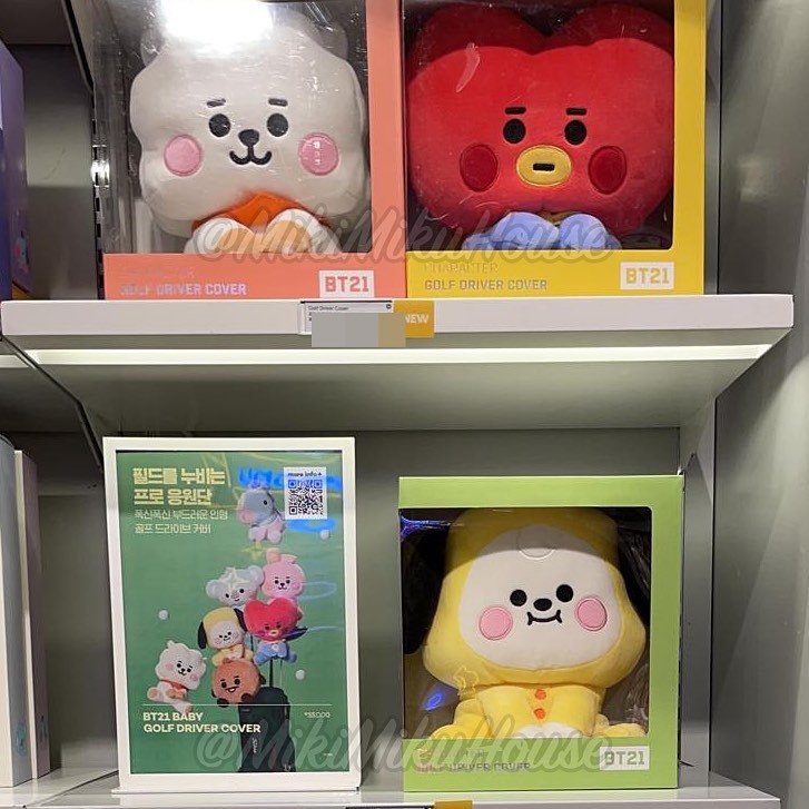 BT21 Golf Driver Covers OFFICIAL BABY DOLL DREAM DREAMING BONEKA BTS STANDING SITTING 12 20 CUSHION