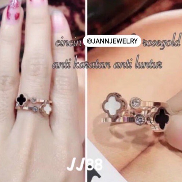 Cincin premium titanium asli anti alergi dan karat