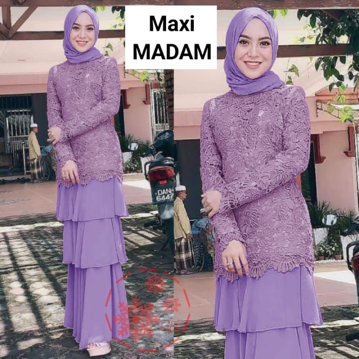 GAMIS BRUKAT MAXI MADAM MIX KAOS JERSEY