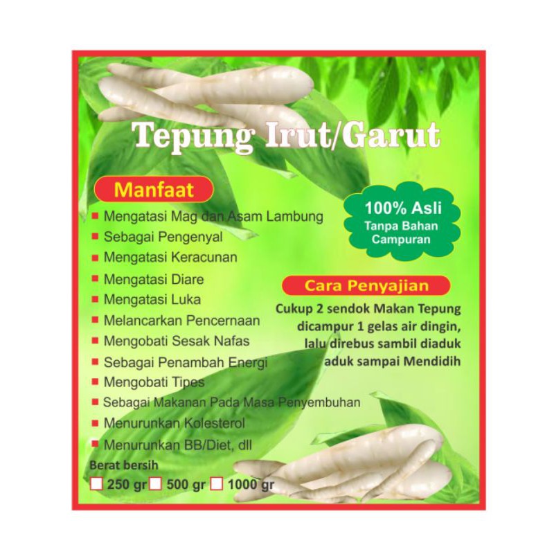 

tepung irut
