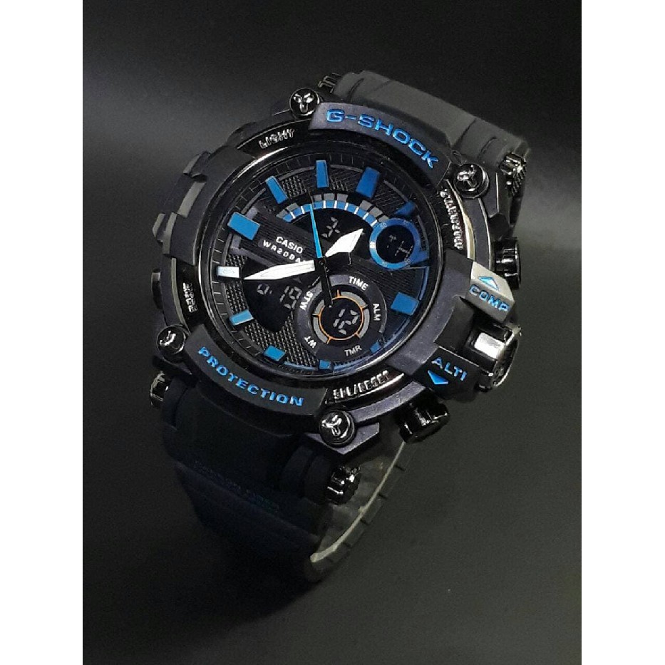 Jam tangan SPORT New G-SHOCK G Shock GST201 black blue