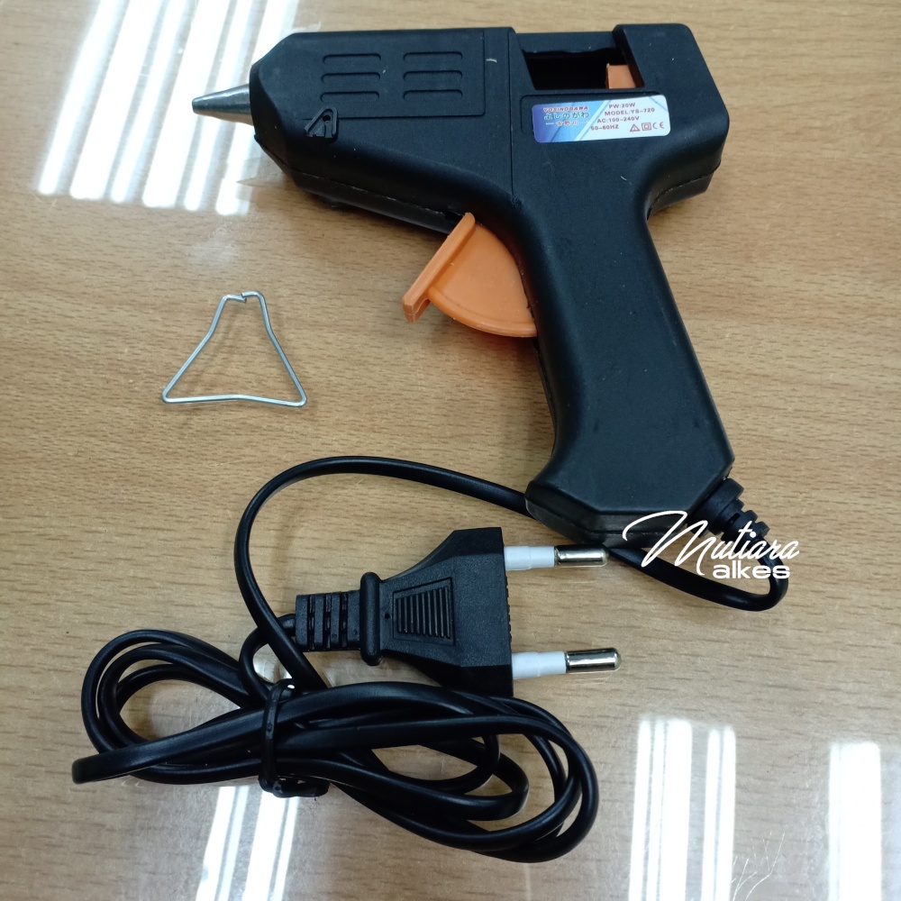 Tembakan Lem Pistol 20Watt / glue gun stick hot melt - lem tembak cair lengket plastik kertas