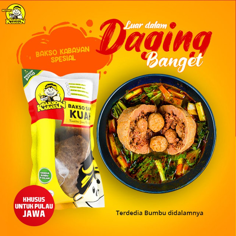 

Bakso Beranak Instan Daging Sapi Homemade Khas Kabayan Spesial