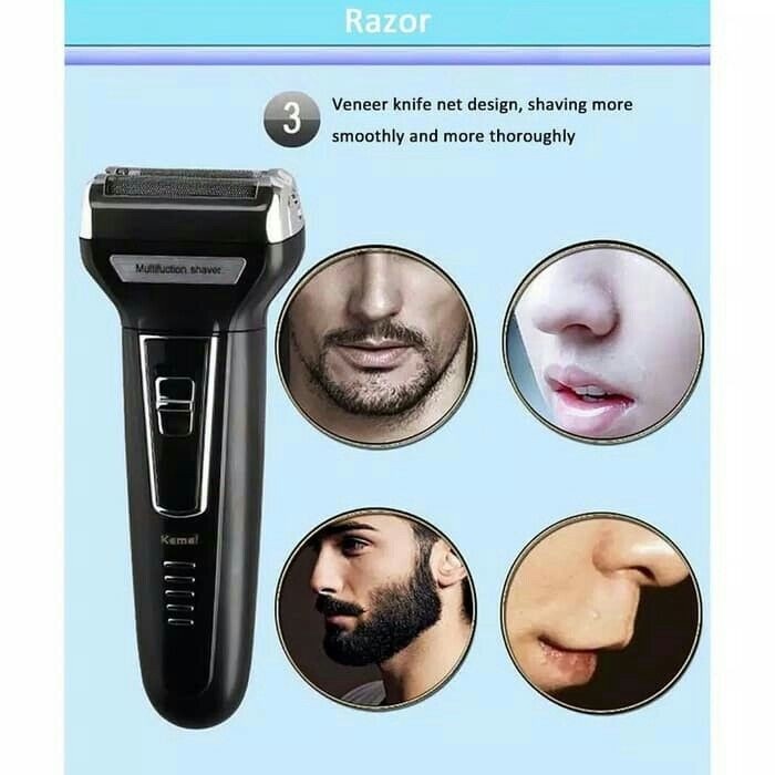 Alat Cukur Rambut Kumis Bulu Kemei KM-6558 Shaver hair trimmer clipper