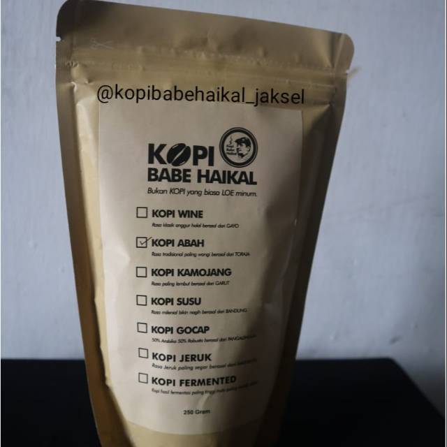 Kopi Babe Haikal kopi abah