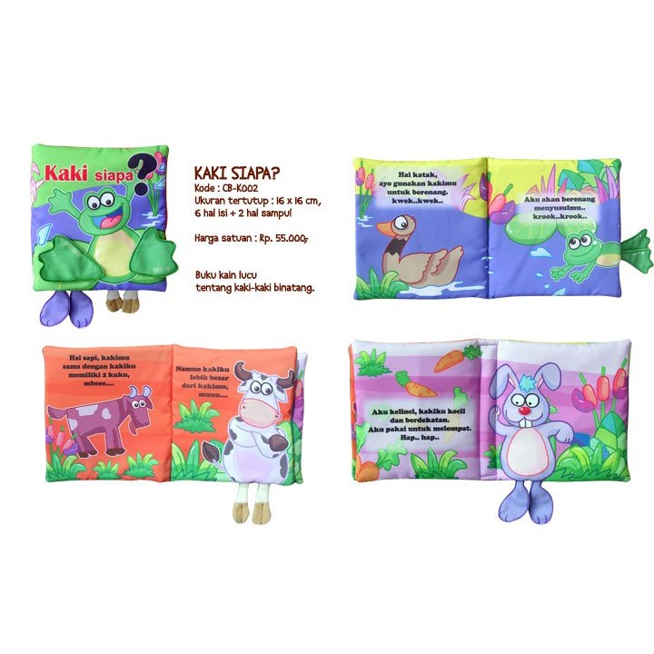 Softbook / Buku Kain / Buku Bantal Kaki Siapa