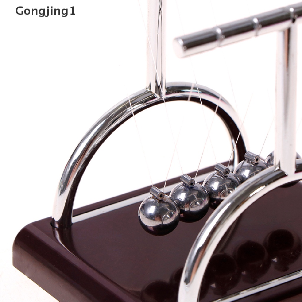 Gongjing1 Bola Pendulum Newton 's Cradle Bahan Metal Untuk Dekorasi Meja Balance Ball