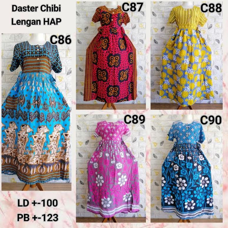 Daster Chibi HAP RIJEK Sablon Minor LD 100 Adem Busui Friendly (Harap Dibaca Sebelum Membeli) {GEM.0
