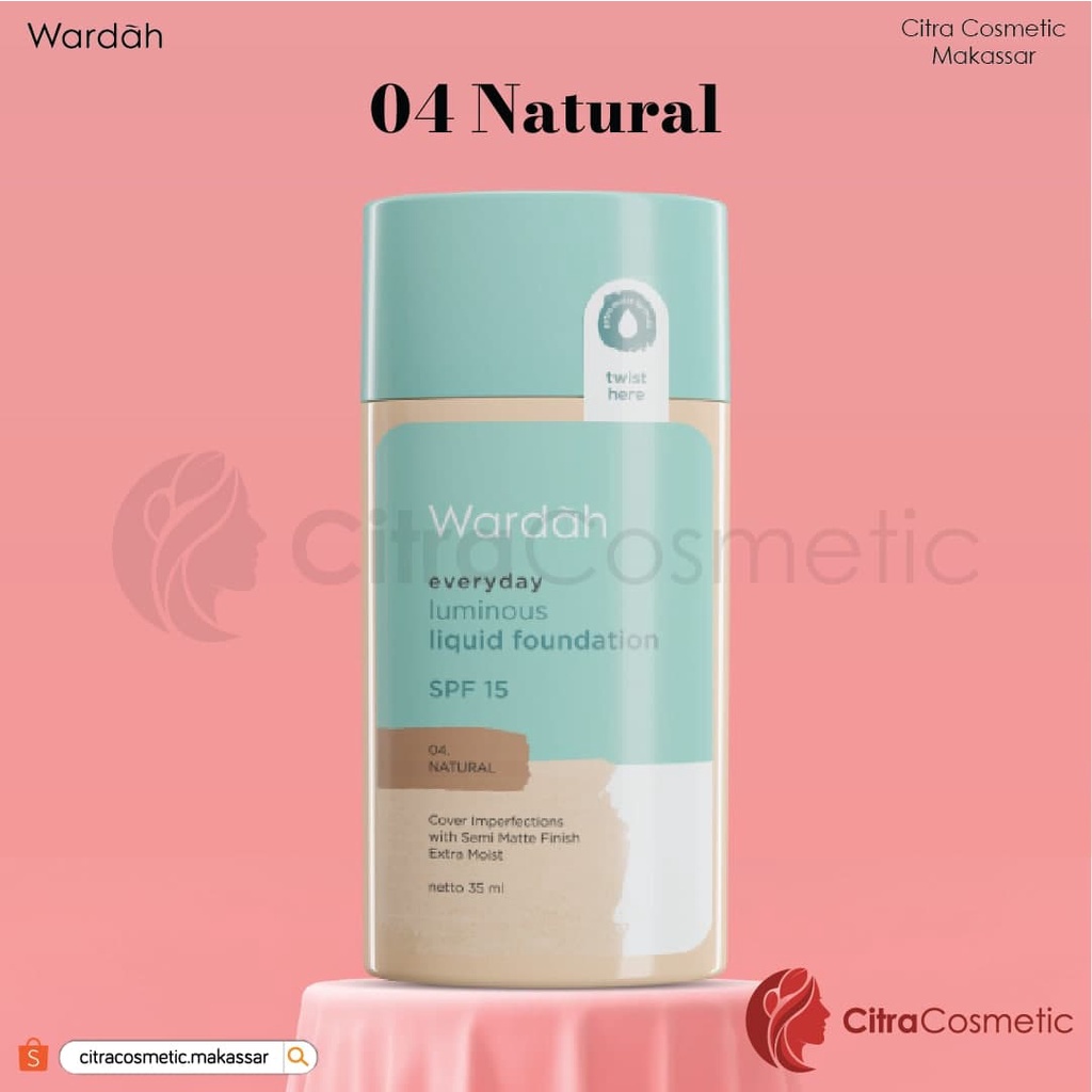 Wardah Everyday Luminous Liquid Foundation 40 Ml