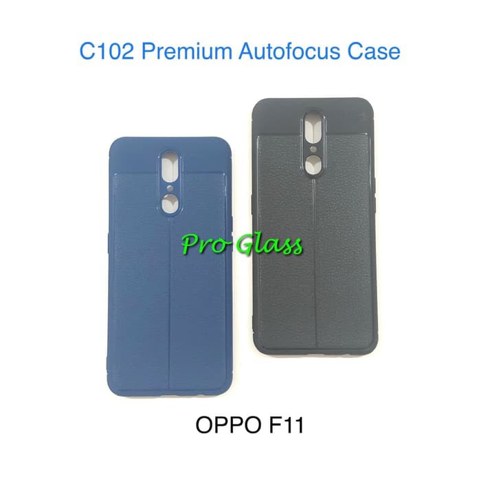 C102 OPPO F11 Auto Focus Case Premium TPU leather Silicon