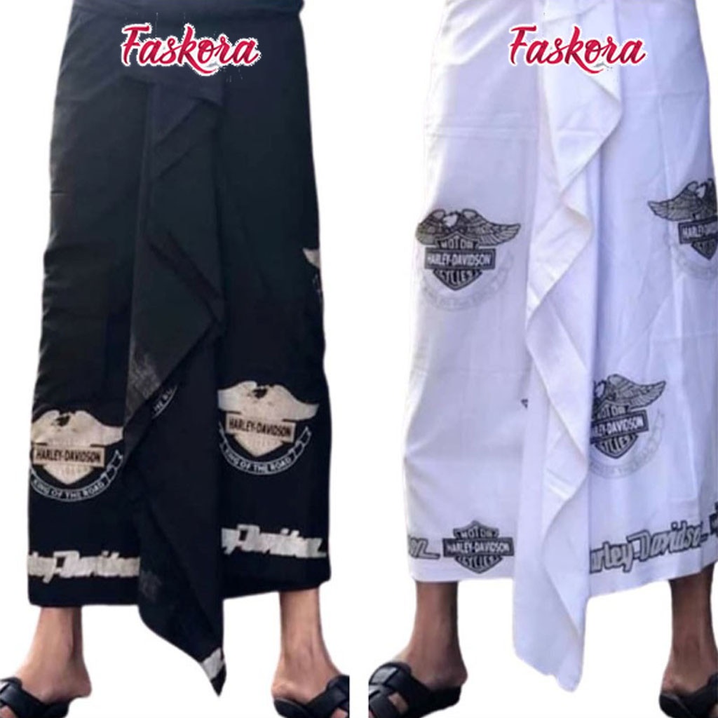 Kamen Kamben Bali Pria Lembaran Rayon Harley Davidson