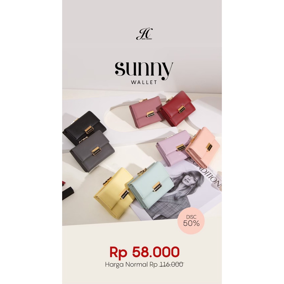 JIMS HONEY SUNNY WALLET DOMPET LIPAT WANITA