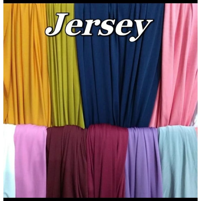Kain Jersey polos strech, halus, kualitas harga meter an