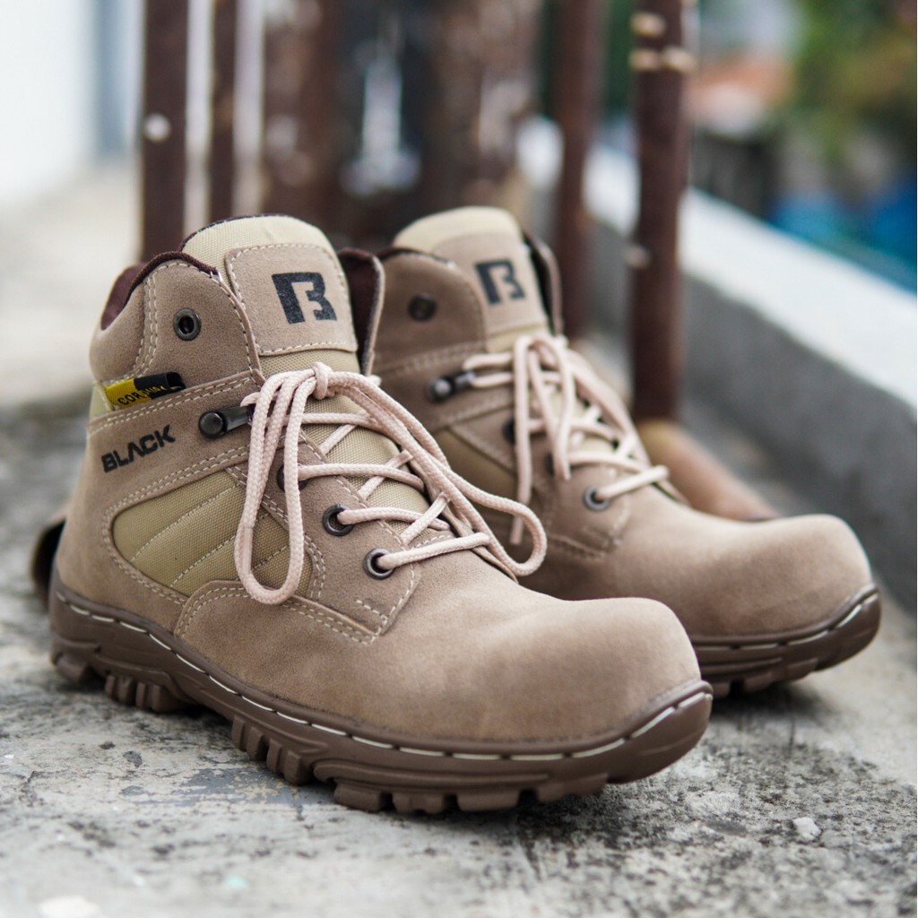 SEPATU BOOTS UJUNG BESI PRIA BLACK FORCE CHEAP PENDEK SEPATU GUNUNG TACTICAL TRACKING MURAH - COD