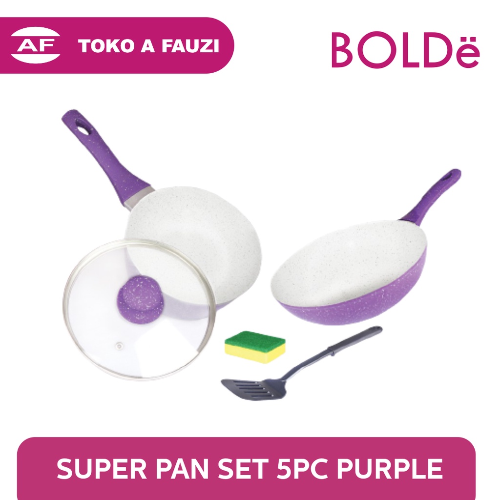BOLDE SUPER PAN SET 5PC PURPLE