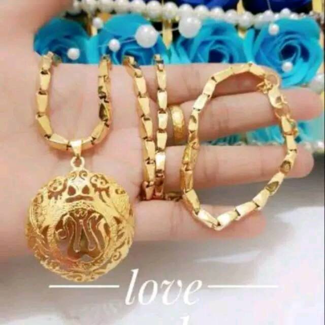 Xuping set lapis emas 24k 088