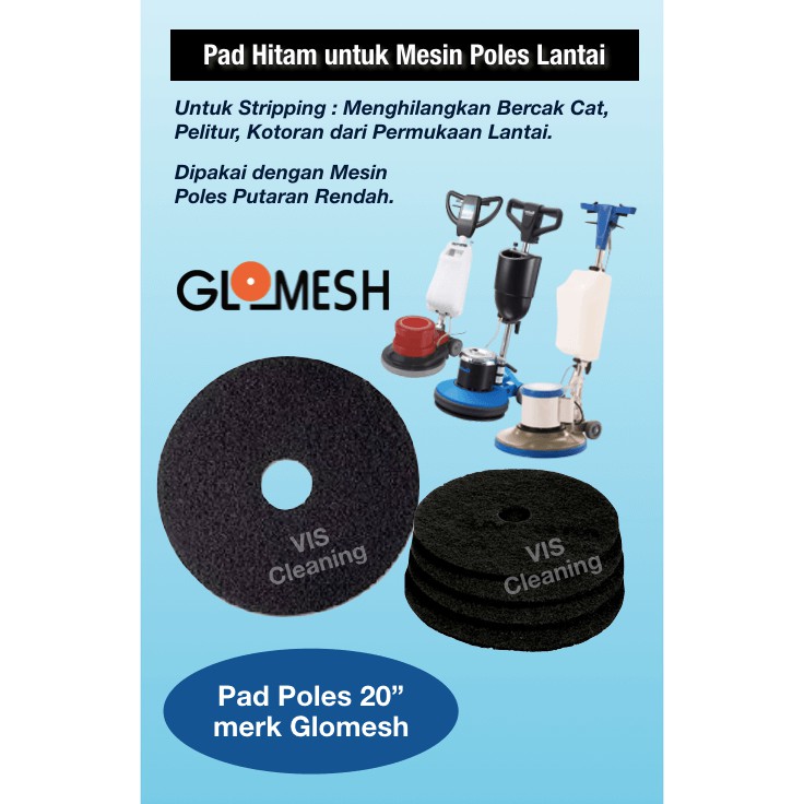 Floor Pad Glomesh Hitam 20” (1 box isi 5 )