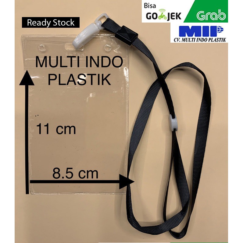 

Tali nametag murah/id card uk 8.5 x 11/plastik id card/kantong nametag