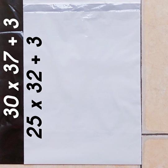 

♩ plastik packing POLYMAILER 35x45 0.4 100 lembar hitam putih plastik lem ۩