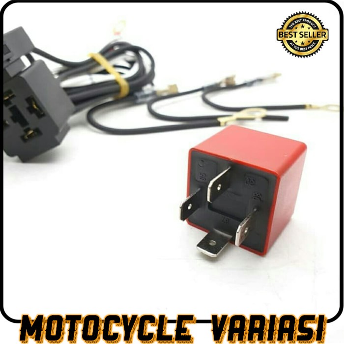 Relay kit set klakson Lampu motor mobil