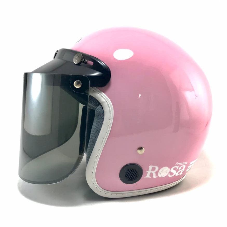 Helm Bogo Wanita Dewasa Cewek Retro FEMINA ROSSA Motor SNI