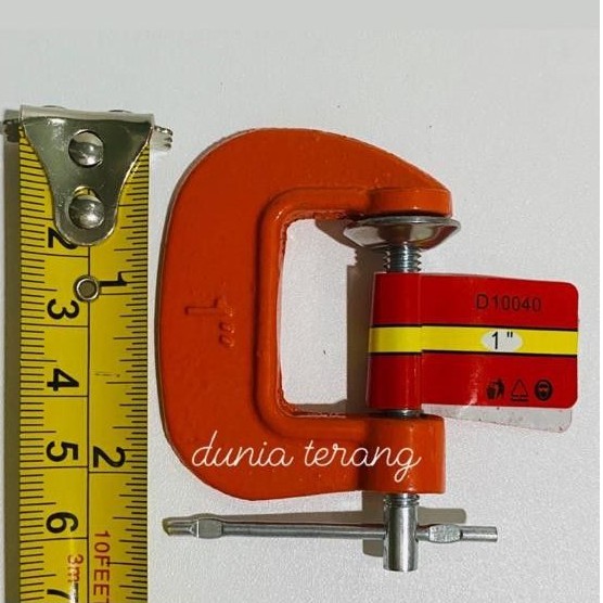 Catok C 1'' BISON LightDuty Mini C Clamp Catok G G Clamp 1 in 1inch