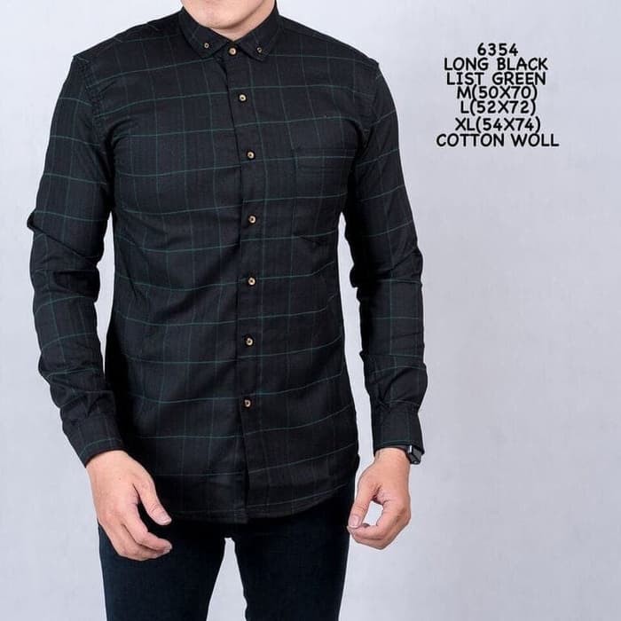 "Kemeja Flanel Cowok Lengan Panjang Kotak kotak Levis | Baju Flannel"