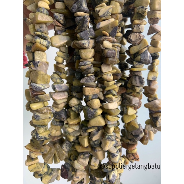 KERIKIL BESAR Batu yellow jasper DOFF 2cm KUNING kalimantan pilihan