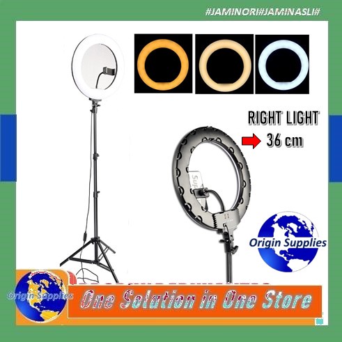 RING LIGHT 36CM + STAND 15W RINGLIGHT SHELFIE BESAR 16CM 26CM 33CM 35CM LAMPU 16 / 26 / 30 / 36 CM B