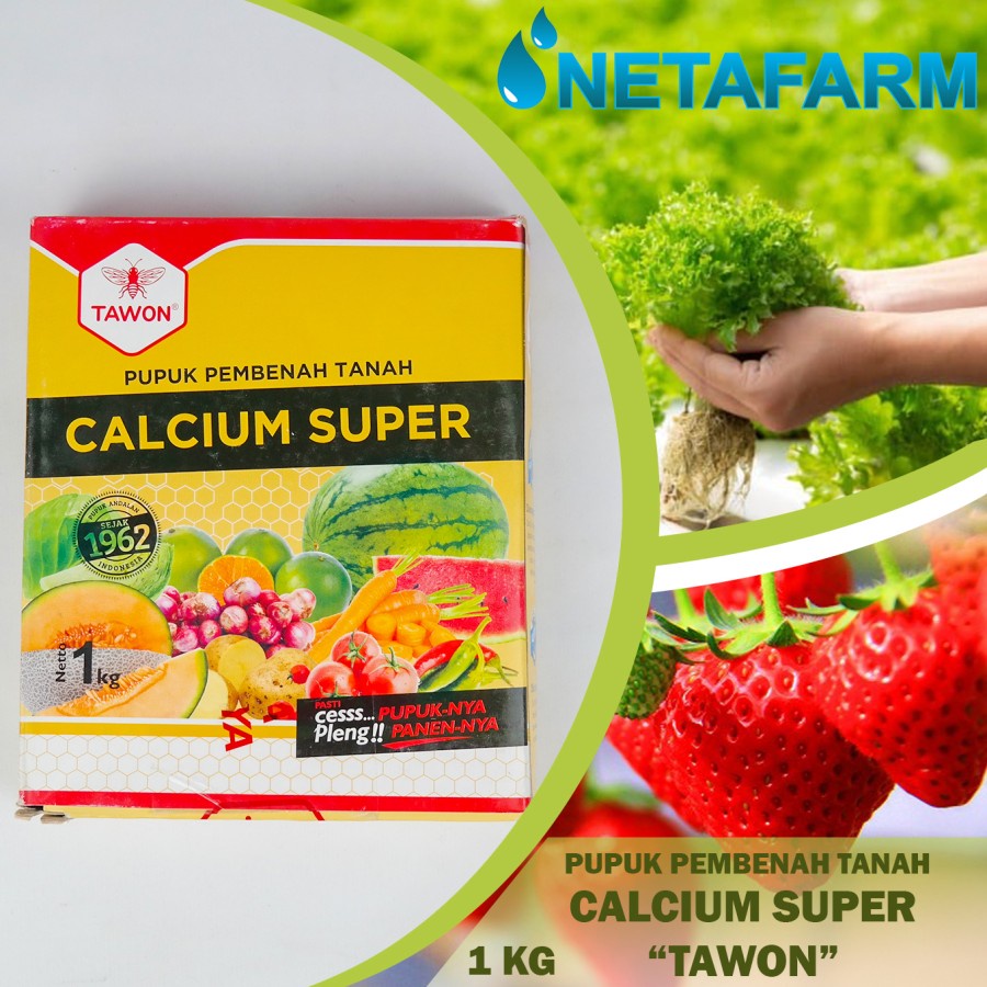 Pupuk Calsium Super Cap Tawon Kalsium Pembenah Tanah 1kg - 1pcs