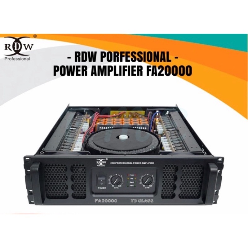 POWER AMPLIFIER 2 CHANNEL FA20000 / FA 20000 RDW PROFESSIONAL
