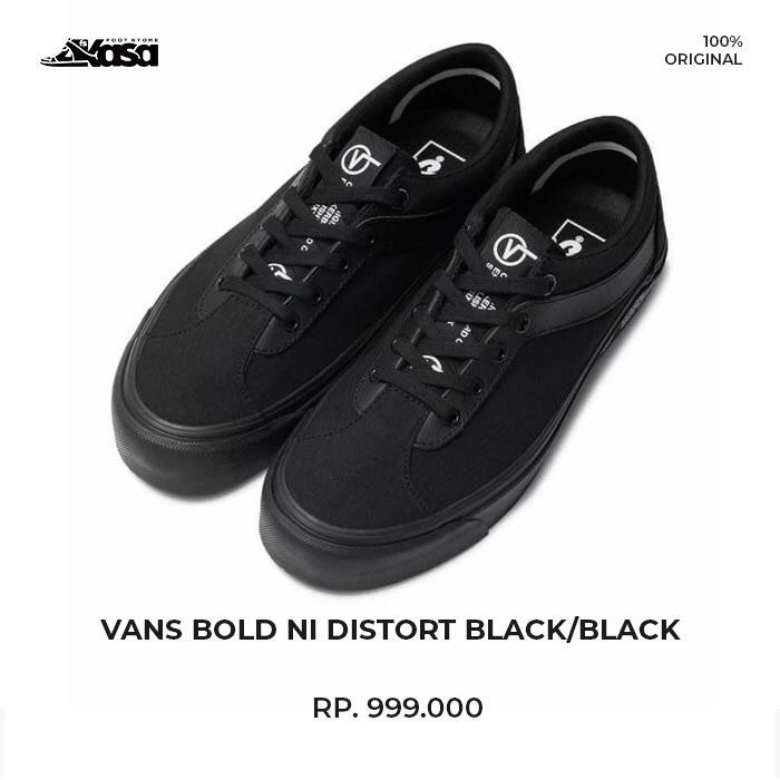 vans bold ni distort black