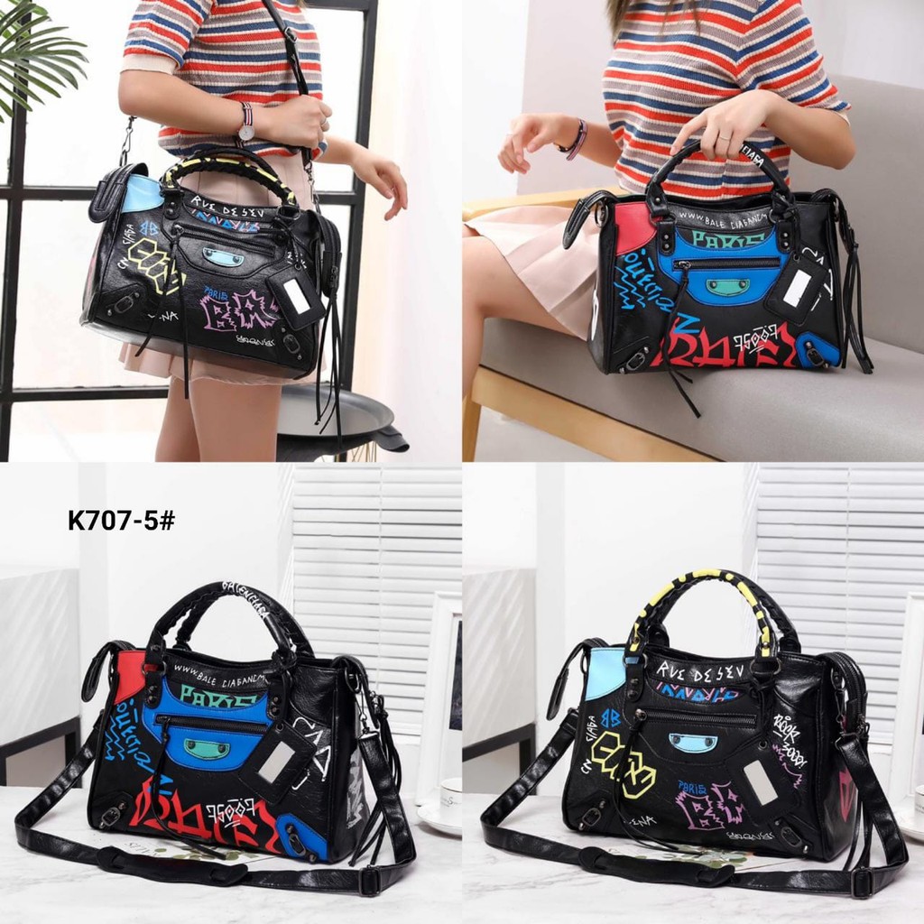 tas balenciaga graffiti original