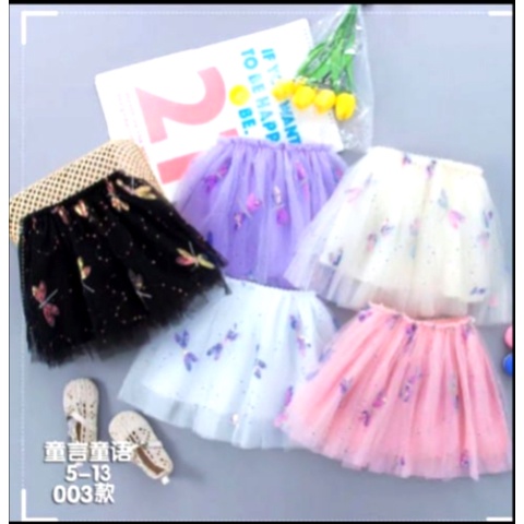 ROK TUTU ANAK IMPORT USIA 1-5TH / ROK TILE TUMPUK IMPORT LEMBUT / ROK BALET PREMIUM motif random
