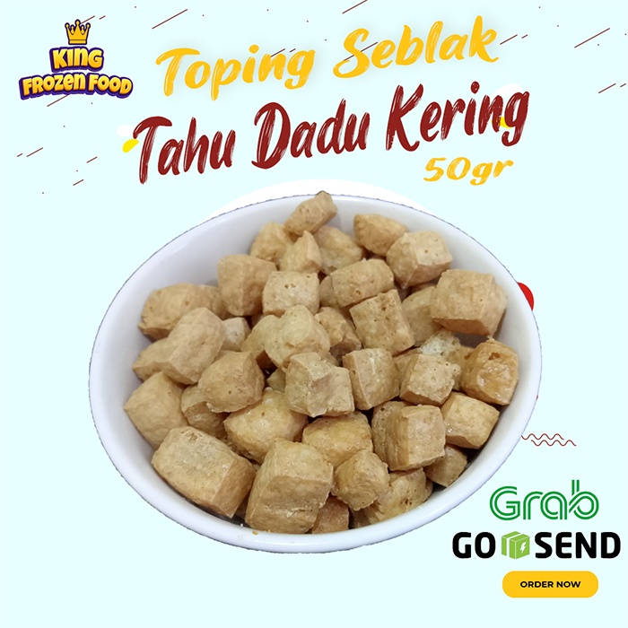 Tahu Dadu Kering Topping Seblak Kemasan 30GR