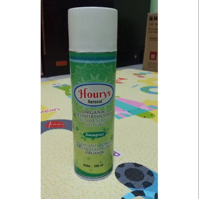 Organic Desinfectant Spray Aerosol Hourys anti virus 300ml