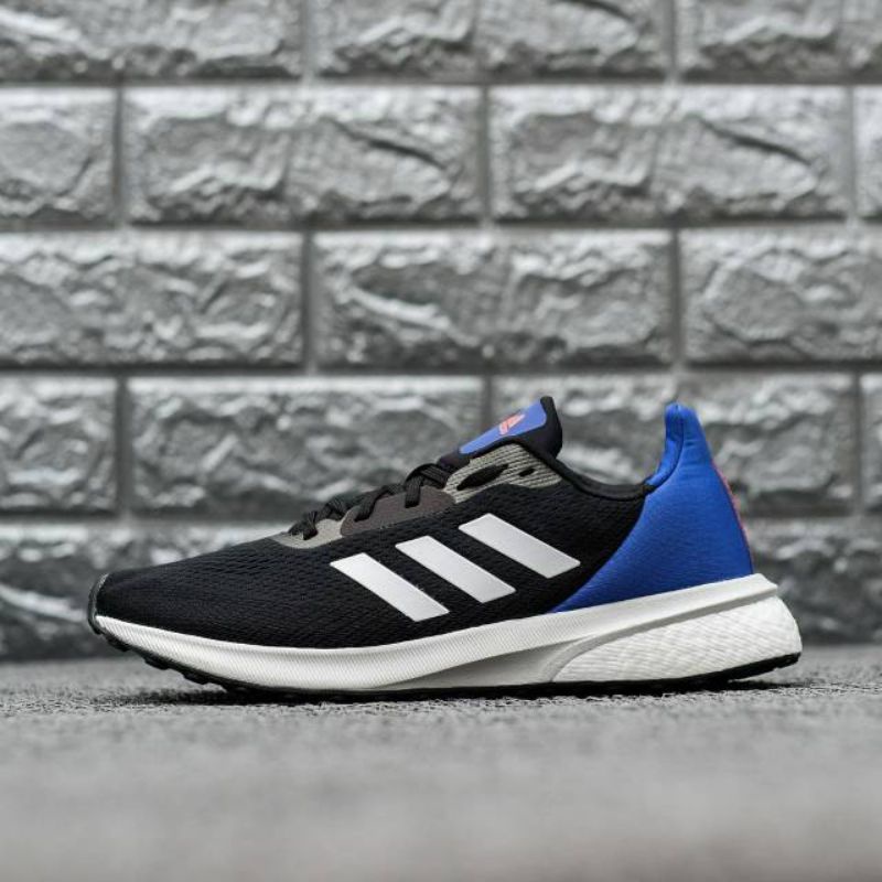 SEPATU ADIDAS ASTRARUN BOOST BLACK WHITE BLUE ORIGINAL