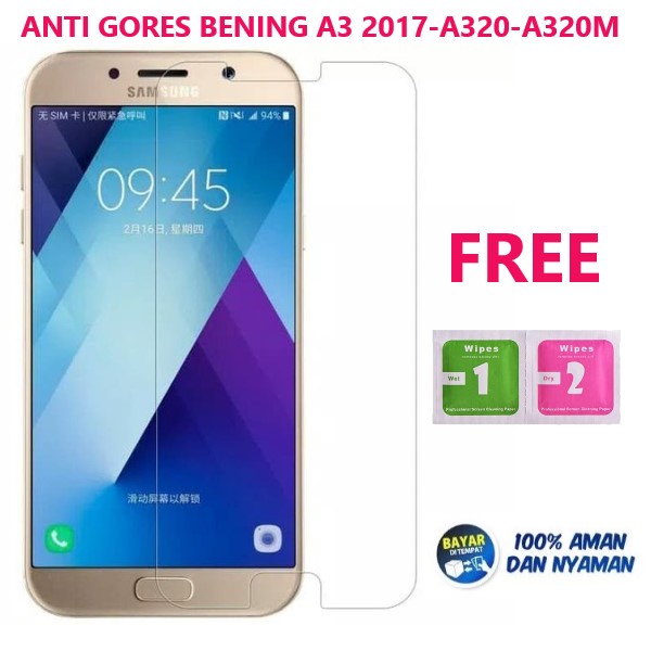 ANTI GORES / TEMPERED GLASS SAMSUNG GALAXY A3 2017 / A320 / A320F/A320M | SCREEN PROTECTOR | WINNER SPP