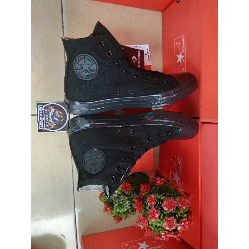 SEPATU C0NV3RSE 70S FULLBLACK HIGH PREMIUM BNIB MURAAHH