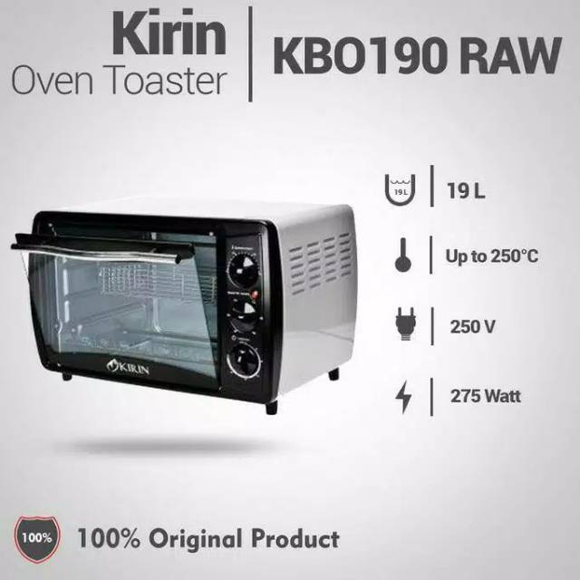 KIRIN Oven 19L KBO 190 RAW 400Watt