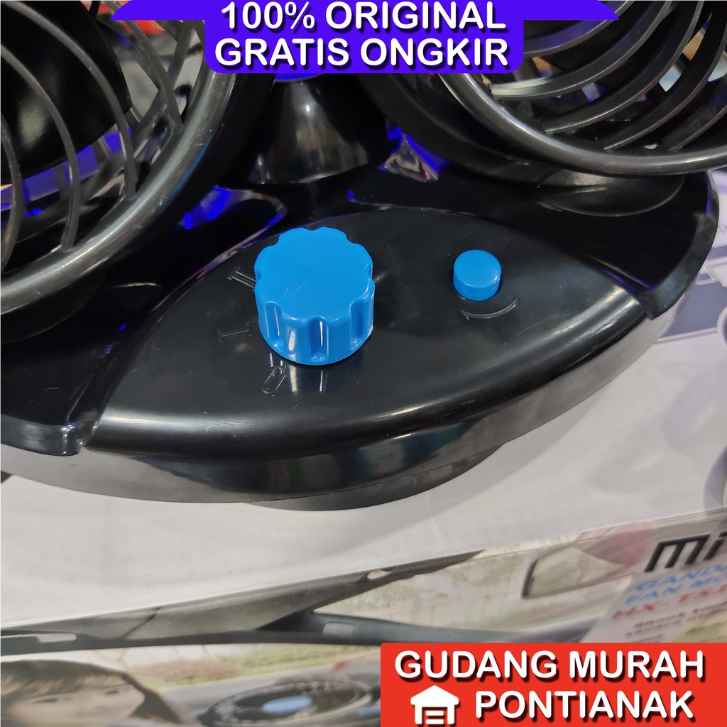 Kipas Angin Mobil SWING BISA GELENG UKURAN JUMBO 5 in HX-T515 /516 pendingin DC 12 / 24Volt Mitchell