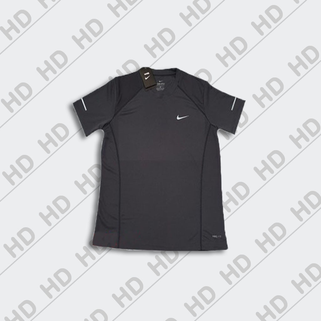 Baju Olahraga Wanita NKk1 Variasi 2 fitness Lari Jogging - Kaos Olahraga Cewek-Hitam S/s