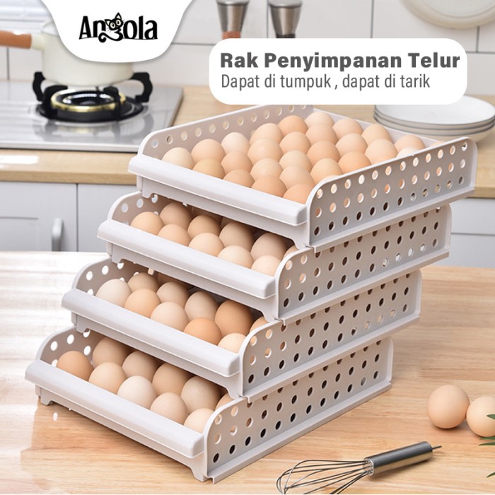 

ANG035 Egg Box C36 Rak Tempat Penyimpanan Telur Rak Telur Plastik Box