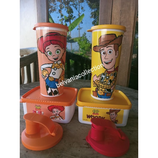 tempat makan toy story kotak bekal anak Tupperware ori