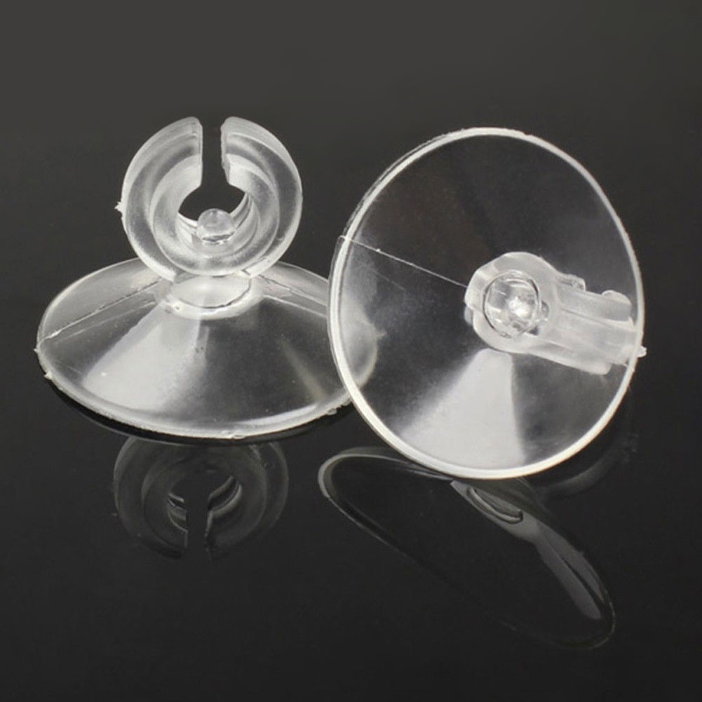 10pcs / lot Suction Cup Holder Pompa Air Bahan Plastik Untuk Akuarium Ikan