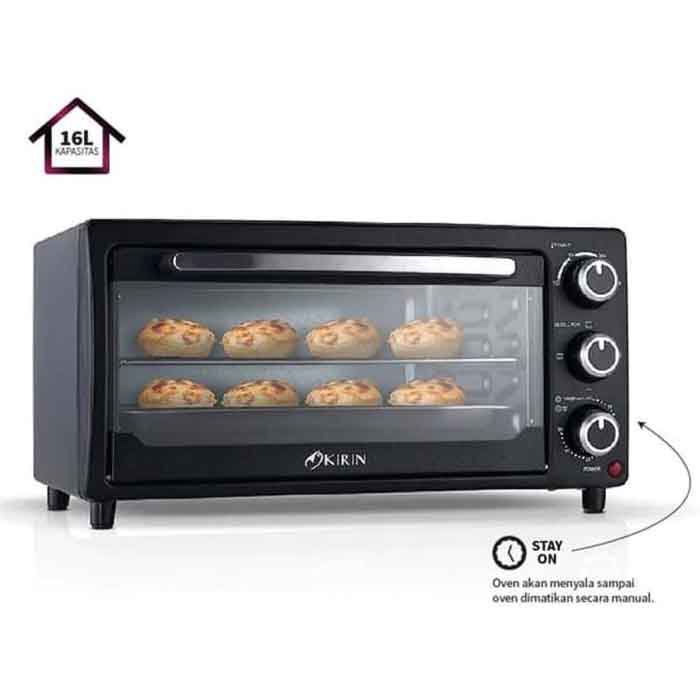 OVEN KIRIN OVEN TOASTER KBO-160 L / KBO 160 L 400VWATT HITAM