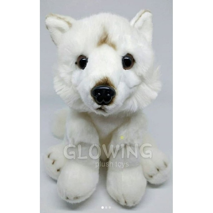 Boneka Rubah Putih Strip Coklat