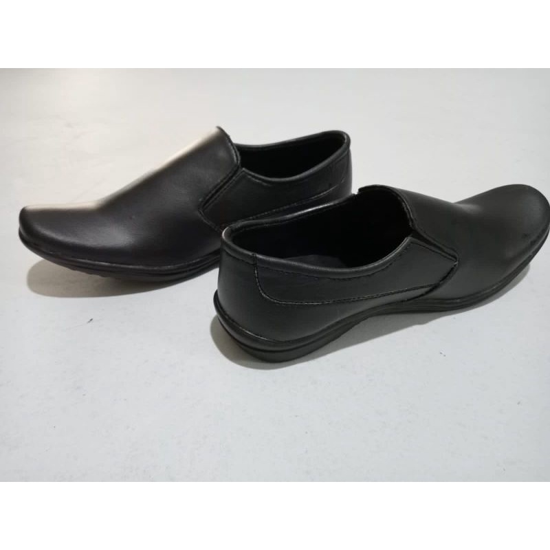 sepatu pria hitam pantopel pormal dan casual/sepatu kantoran/sepatu kerja hitam