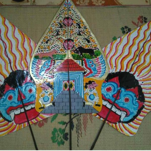 Harga TERMURAAH.. Wayang kulit kertas mainan Gunungan Kayon